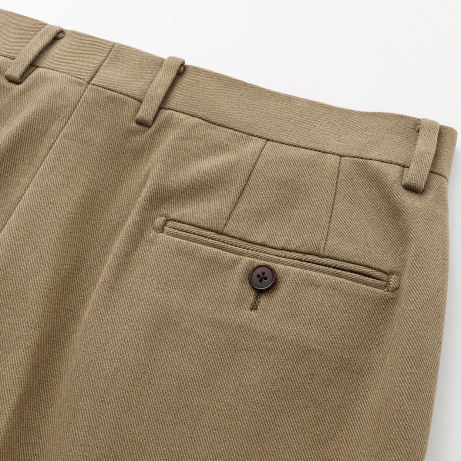 HEAVYWEIGHT PEACHED TWILL COTTON TROUSERS by B. MOSS - Image 4