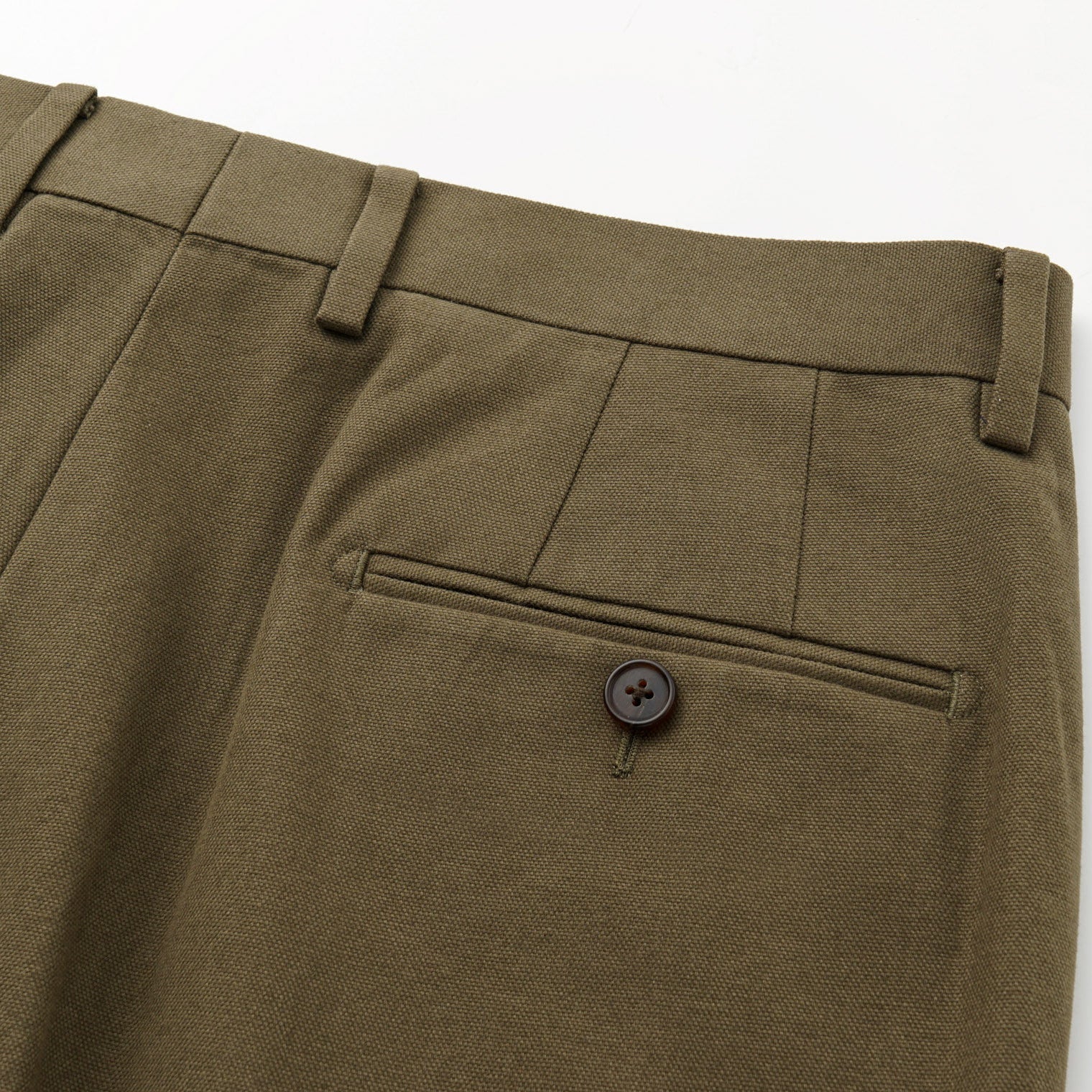 MEDIUMWEIGHT SANDED CANVAS COTTON TROUSERS by B. MOSS - Image 5