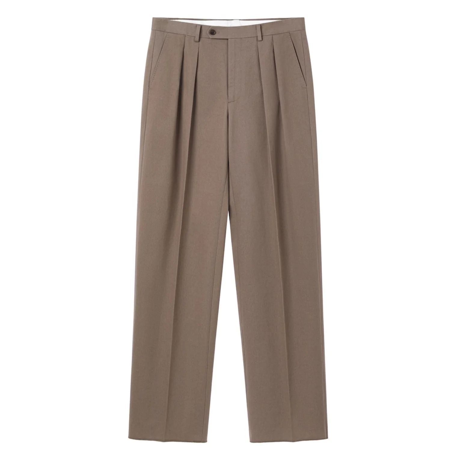 MEDIUMWEIGHT SANDED TWILL COTTON TROUSERS by B. MOSS - Image 8