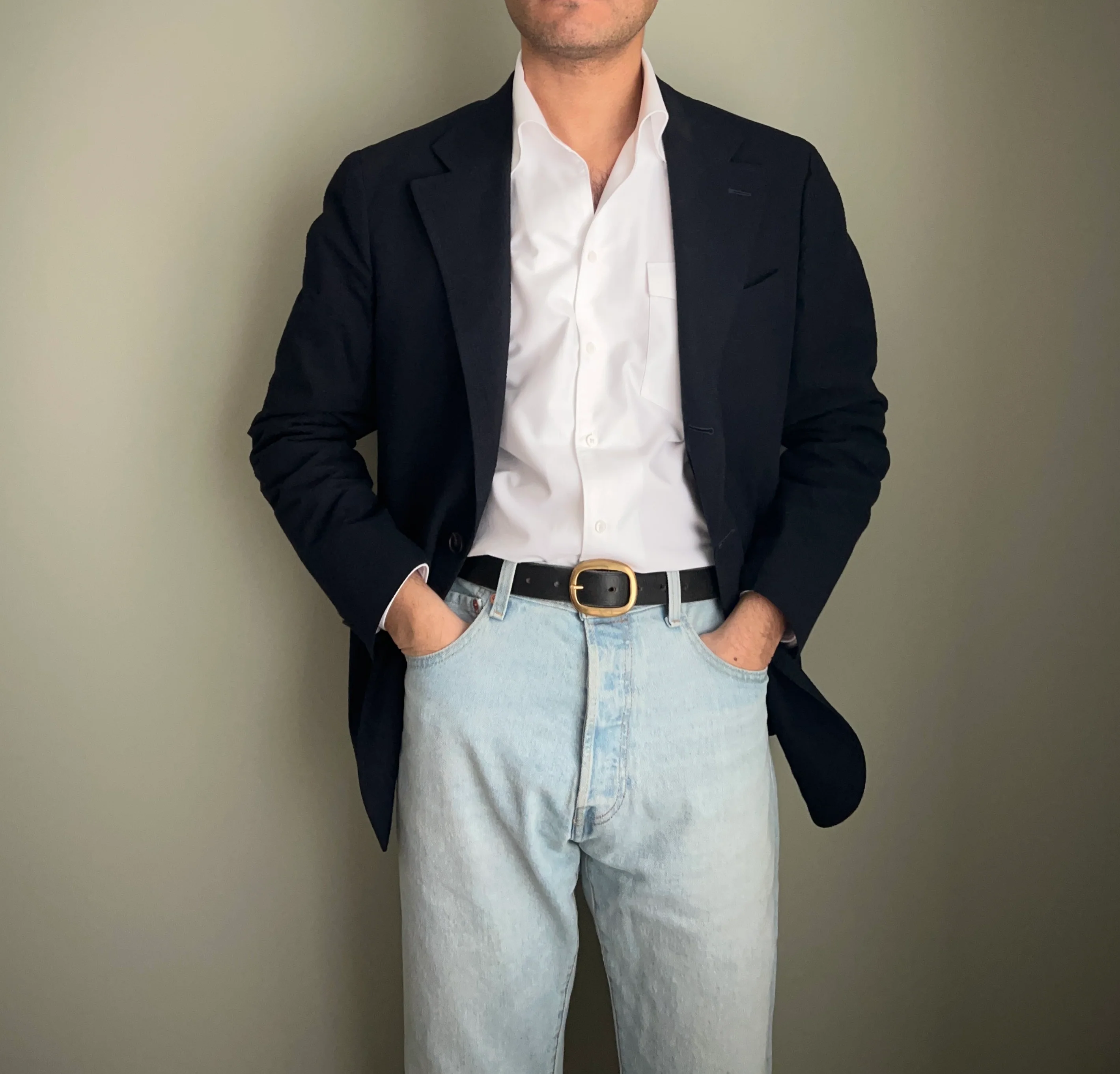 SARTORIAL BUTTON DOWN OXFORD COTTON SHIRT - Image 3