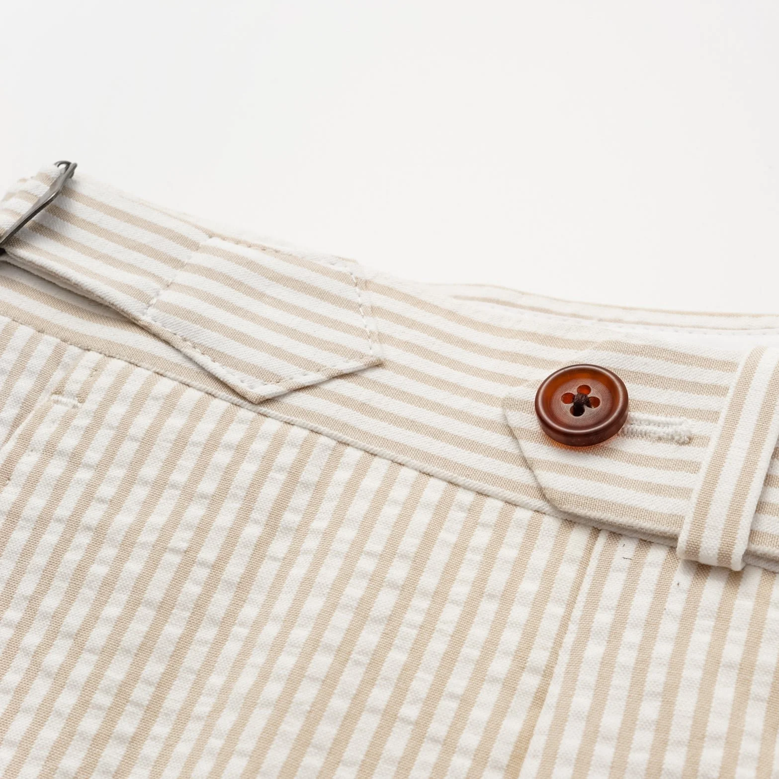 SEERSUCKER COTTON TROUSERS by H.F.W. - Image 3