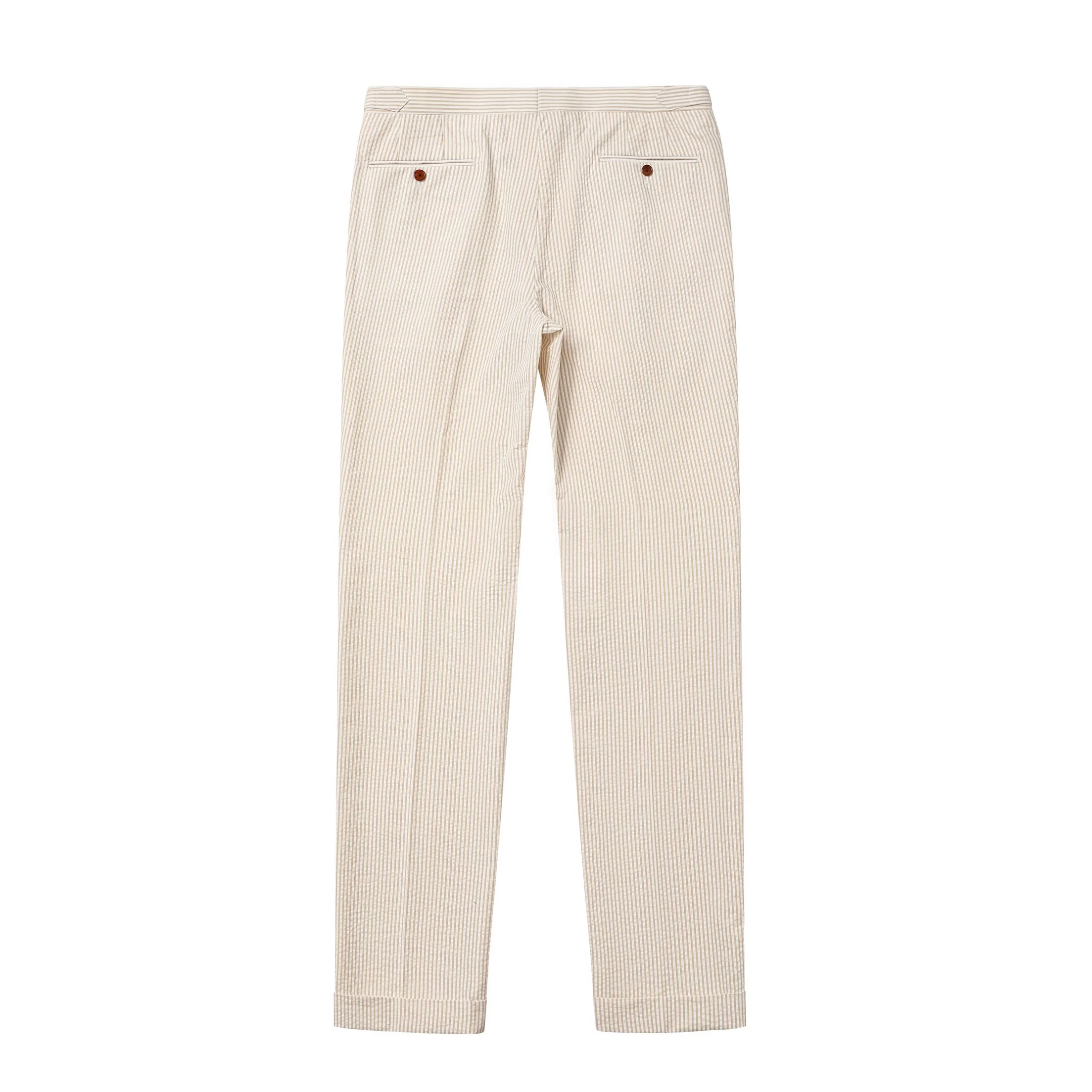 SEERSUCKER COTTON TROUSERS by H.F.W. - Image 4
