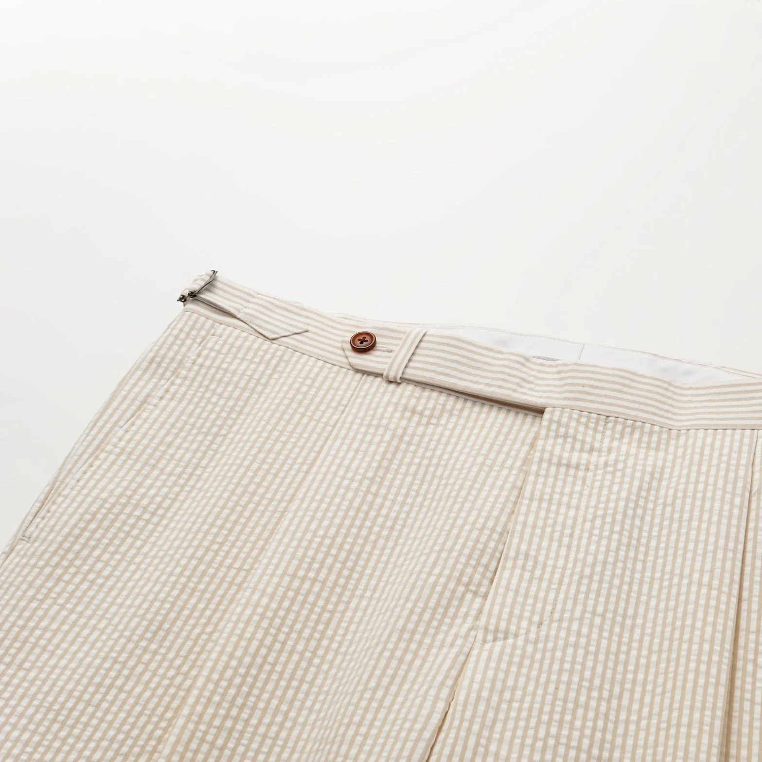 SEERSUCKER COTTON TROUSERS by H.F.W. - Image 5