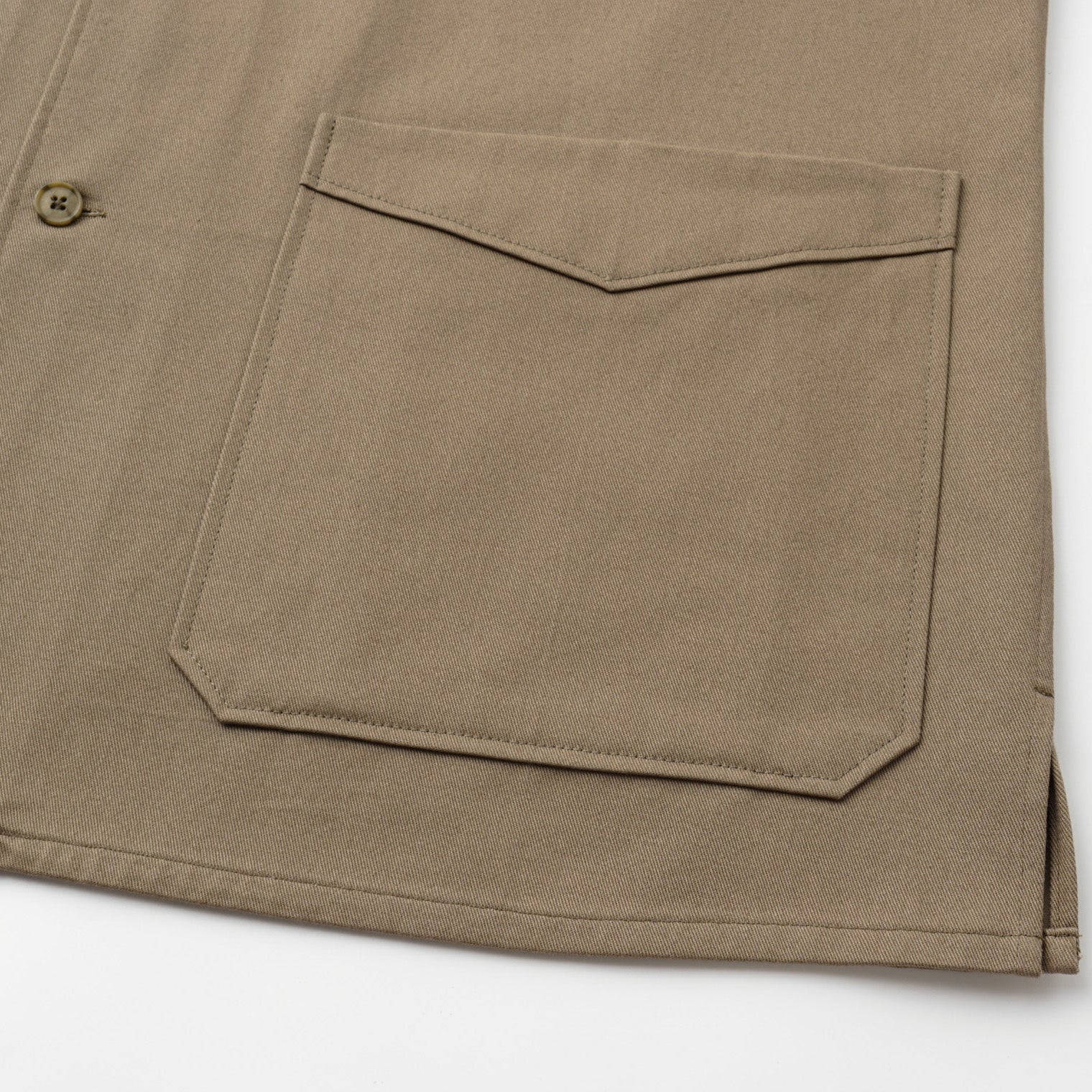 TWILL COTTON WORKER OVERSHIRT by B. MOSS - Image 4