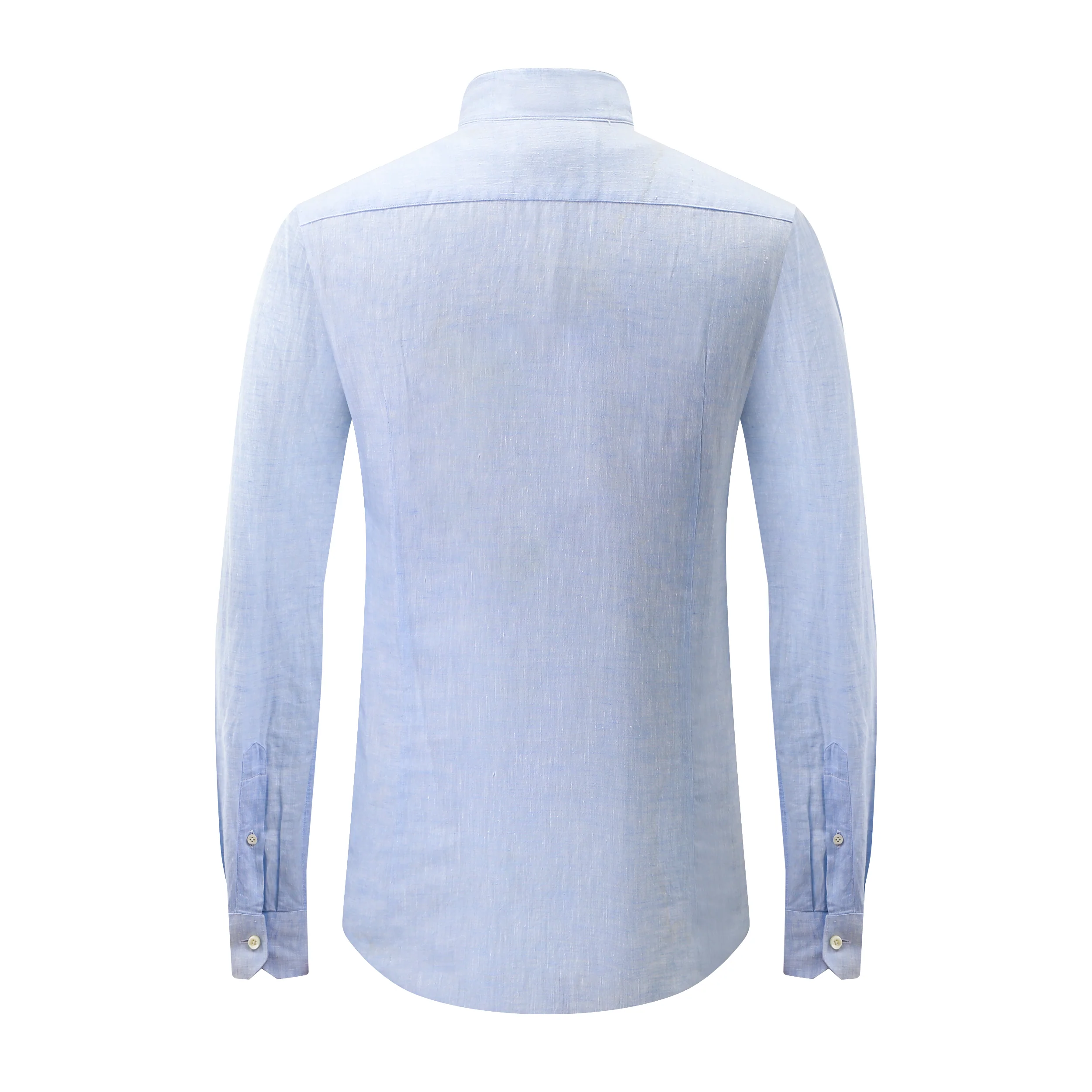 YARN DYED LINEN MAO SHIRT by B. McNUTT - Image 3