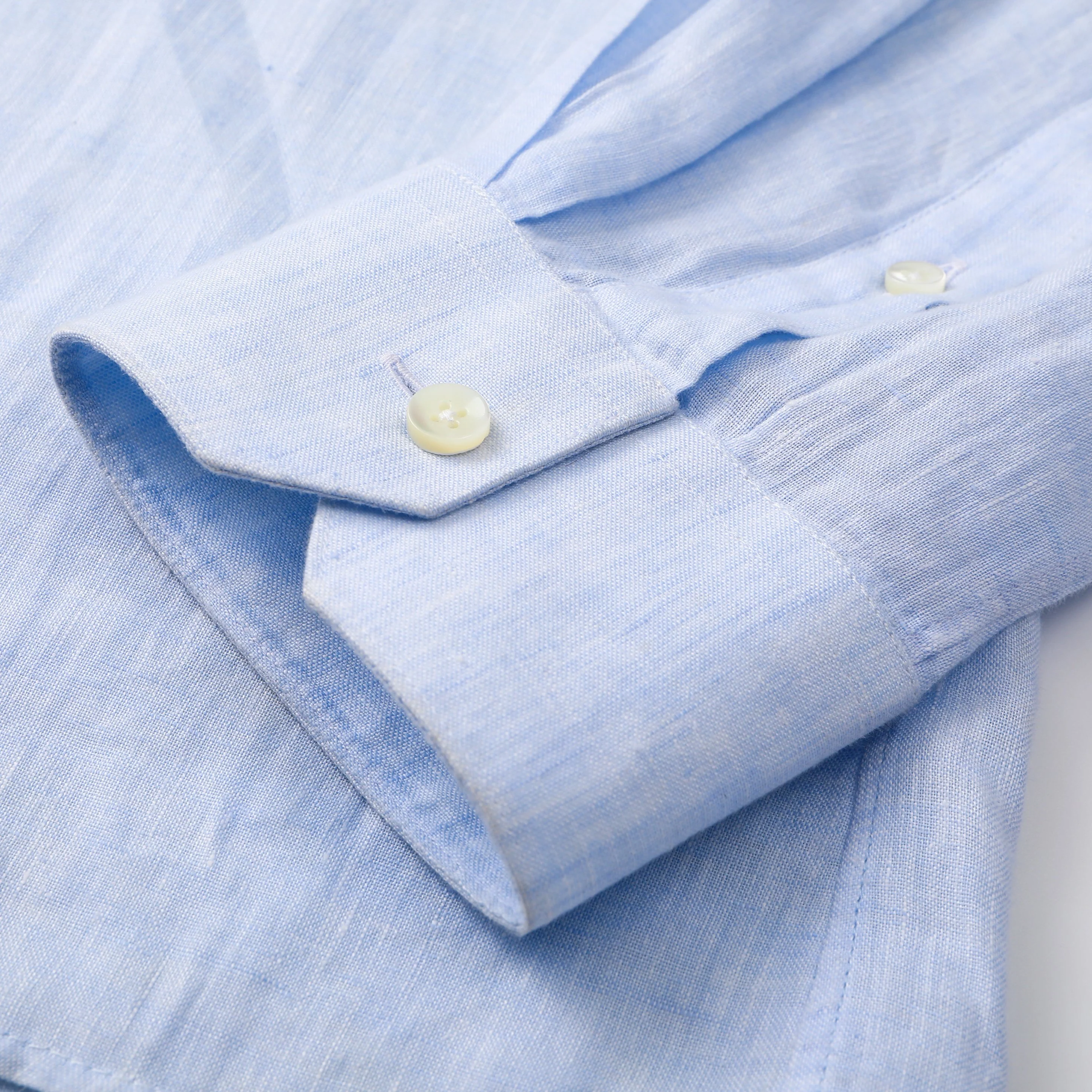 YARN DYED LINEN MAO SHIRT by B. McNUTT - Image 4