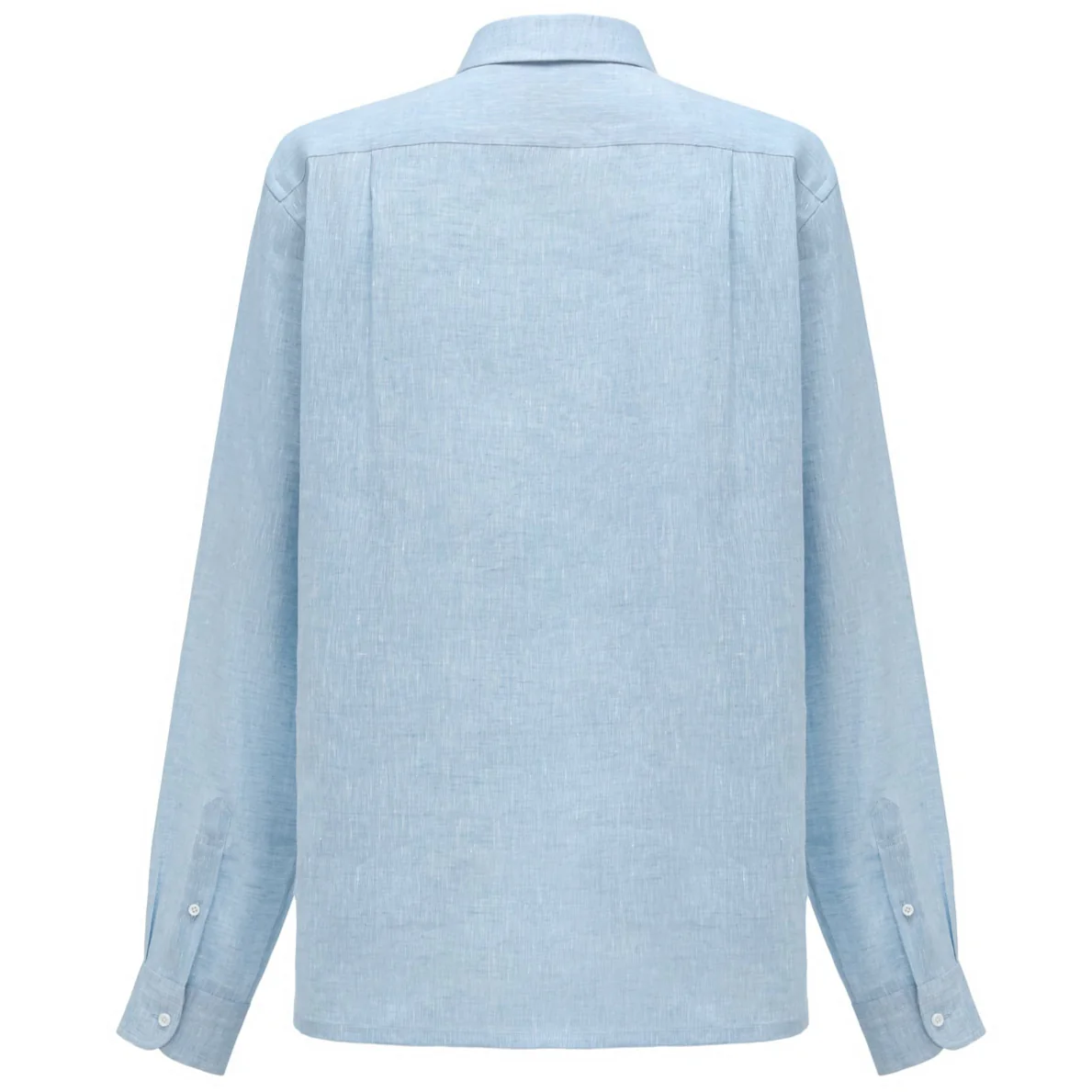 YARN DYED LINEN POPOVER SHIRT by B. McNUTT - Image 3