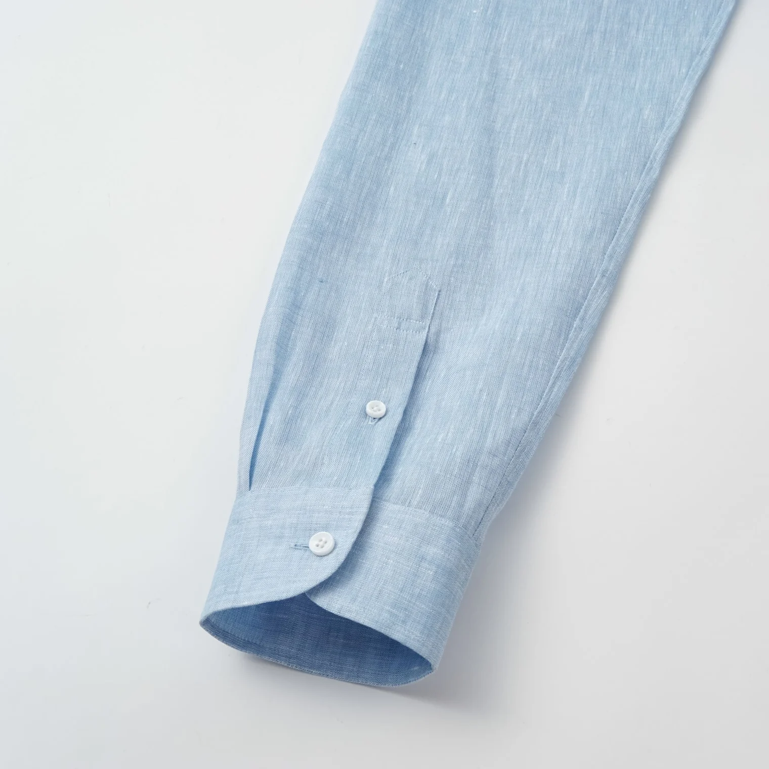 YARN DYED LINEN POPOVER SHIRT by B. McNUTT - Image 7